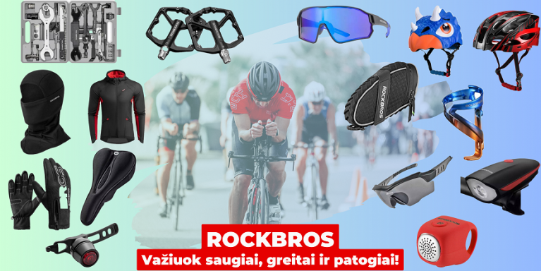 Rockbros - įranga dviratininkams