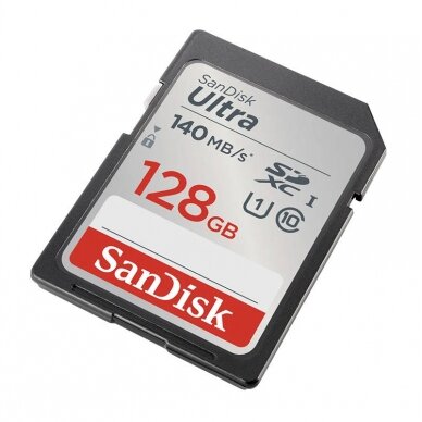 Atminties kortelė SANDISK ULTRA SDXC 128GB 140MB/s UHS-I Class 10 2